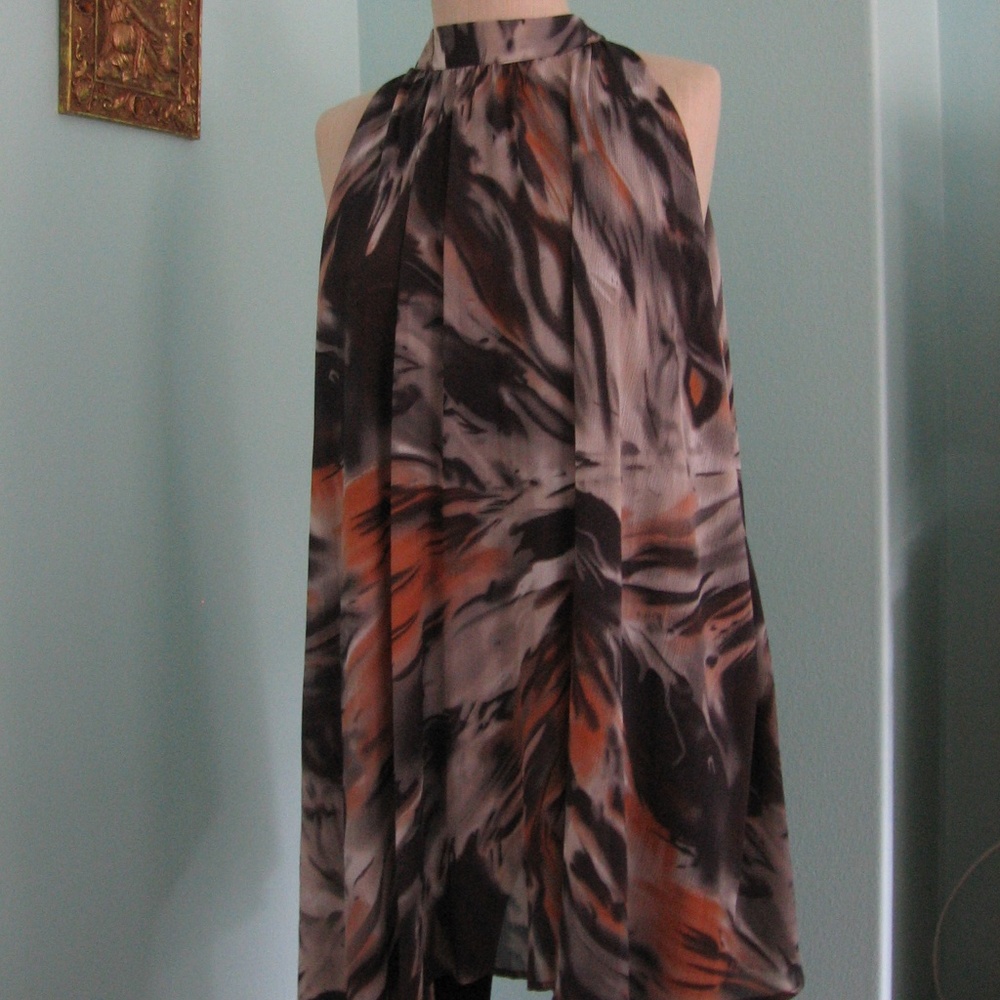 Tribal Halter Top Tunic Size XL Gently Worn